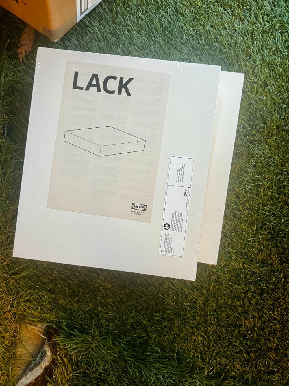IKEA 2-Pk of White Lack Floating Wall Shelves 30x26 cm (11 3/4x10 1/4")